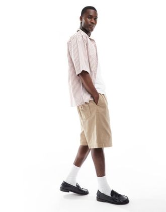 Carhartt Work in Progress Floyd - Jorts beige sovratinto-Marrone