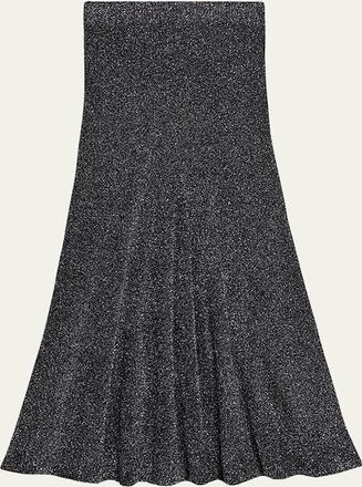 Helmut Lang Sparkly Lurex Maxi Skirt