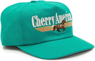Cherry Los Angeles Cherry American Embroidered Woven cap - Green - One Size