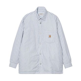 Carhartt Work in Progress Carhartt Wip, Casual Shirts, male, Blue, Size: XL Grimsby Shirt Jacket