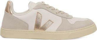 Veja Small V-10 L Leather Sneaker - Dames - Sneakers - Wit - 38 EU - Katoen - Schoenen