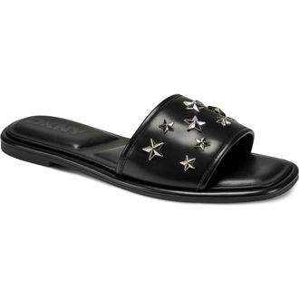 DKNY Badin Stars Slide Sandal in Black at Nordstrom, Size 6.5