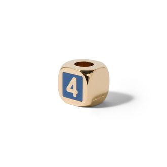 Miu Miu Enameled Metal Dice Charm, Woman, Periwinkle Blue