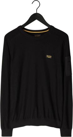 PME Legend Truien & Vesten, Heren, Zwart, M, Katoen, R-neck American Classic Buckley Knit