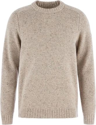 Fj&auml;llr&auml;ven Rond hals gebreid - Heren - Truien - Beige - Maat: 2XL