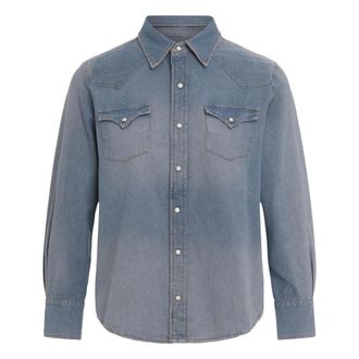 The Great. Denim Shirt - Dames - Spijkeroverhemden - Blauw - XS - Denim - Overhemden