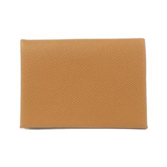 Herm&egrave;s Gold Epsom Leather Coin Purse/Coin Case (Pre-Owned)