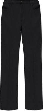 Balenciaga Wollen broek - Heren - Straight fit broeken - Zwart - XL - Wol - Broeken