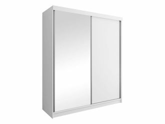 Mirjan24 Armario Dover 107, Blanco, 200x200x62cm, Puertas De Armario: Correderas, N&uacute;mero De Estantes: 9, Led