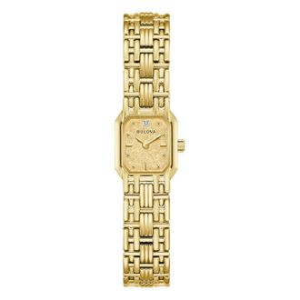 Bulova Quartz Champagne Dial Ladies Watch 97P184