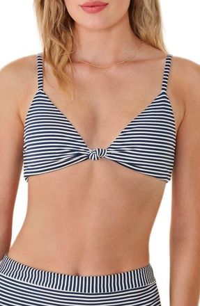 Andie Swim The Santorini Knotted Bikini Top in Cadet at Nordstrom, Size X-Large