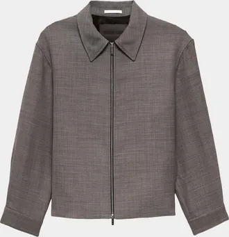 Helmut Lang Men & apos;s Zip-Front Shirt Jacket