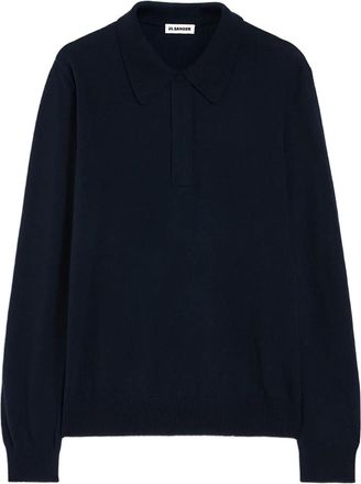 Jil Sander Polotrui met lange mouwen - Blauw