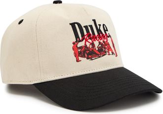 Duke and Dexter DR2 Pit Stop Embroidered Canvas cap - Cream - One Size