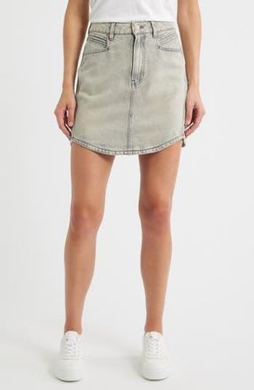 BOSS Curved Hem Denim Skirt in Gy at Nordstrom Rack, Size 25