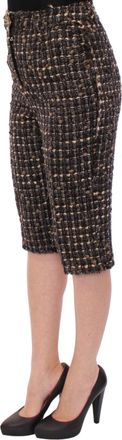Dolce & Gabbana Womens Multicolor Wool Shorts Pants