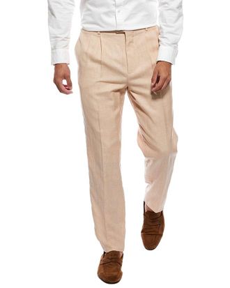 Brunello Cucinelli Wool, Linen, & Silk-Blend Trouser
