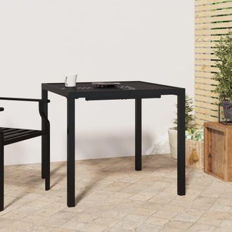 Berkfield Home Garden Table Anthracite 80x80x72 cm Steel in Black | Size: 80 x 80 x 72 cm