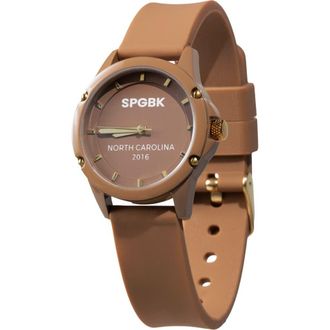 Springbreak Watches Brown Sugar Mini Silicone Strap Watch, 32mm at Nordstrom