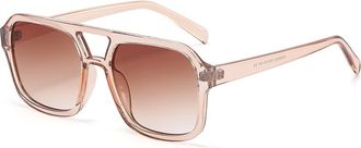 Generic Mens Outdoor Vacation Sunglasses Driving Commuter Womens Sports Sun Glasses(Clear)