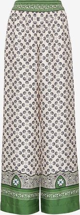 La DoubleJ Seidentwillhose mit weitem Bein Palazzo Mirage Plac&eacute;e