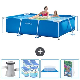 Intex Piscina Con Estructura Rectangular - 220x150x60 Cm - 7-piezas Scb119