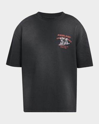 Amiri Mens Amiri Bull Oversized Fit T-Shirt