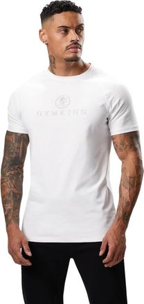The Gym King Pro Jersey T-Shirt (UK, Alpha, M, Regular, Regular, White)