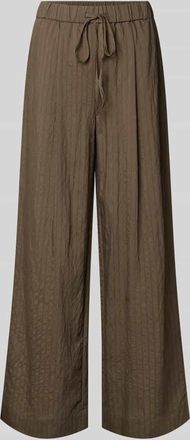 Mango Stoffhose aus Viskose-Mix Modell TATU in Khaki, Gr&ouml;&szlig;e L