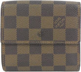Louis Vuitton Ebene Coated Canvas Wallet (Tri-Fold) (Pre-Owned)