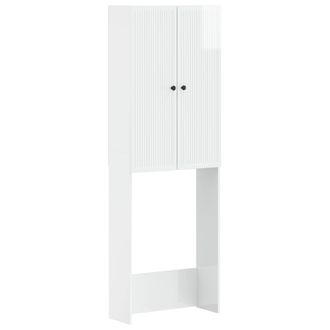 vidaXL Mueble De Ba&ntilde;o Ede Blanco Brillante 66 X 25,5 X 190 Cm Vidaxl