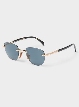 David Beckham Rimless oval sunglasses