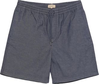Woolrich Washed Short - Heren - Korte Broeken - Blauw - L - Katoen - Korte Broeken