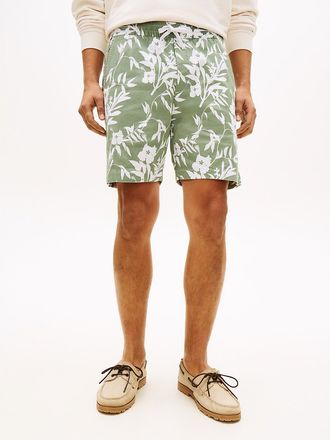Tommy Hilfiger Mens Regular Fit 7 Tropical Print Short - Green - XXXL