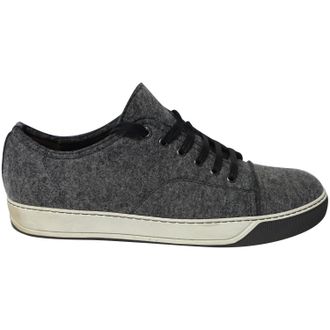 Lanvin Lanvin DBB1 Vilt Lage Sneakers in Grijze Wol