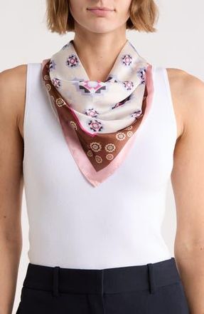 Vince Camuto Foulard Square Scarf in Ivory Chocolate at Nordstrom Rack