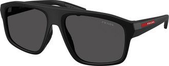Prada PS B02SF Asian Fit 1BO06F Mens Sunglasses Black Size 59