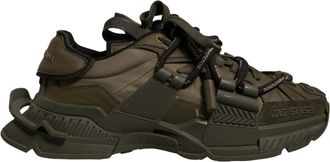 Dolce & Gabbana Military Green Space Low Top Sneakers Mens Shoes (Pre-Owned)