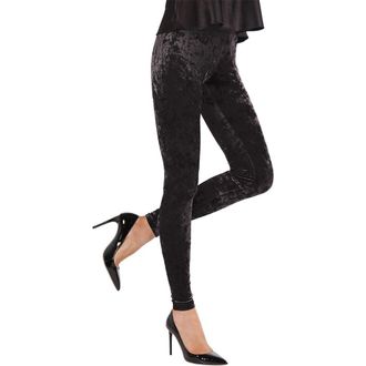 MeMoi Crushed Velvet Leggings in Black at Nordstrom Rack, Size Large/x-Large