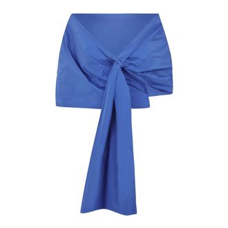 P.A.R.O.S.H. Pimpy Wrap - female - P.A.R.O.S.H. - Ponchos - Blue - ONE SIZE - Jackets