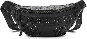 Free People Ana Adorned Sling Bag Cross Body Womens Handbags Black, Leather