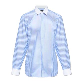 Tom Ford Casual Shirts, male, Blue, Size: 2XL Striped Pattern Shirt