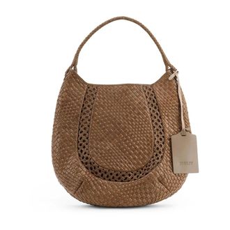 Ibeliv Lamia Schoudertas - Dames - Tassen - Bruin - Maat: ONE Size Leer