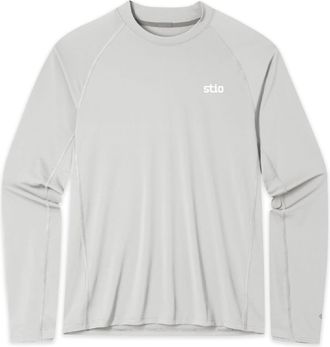 Stio Mens Hylas Crew Long-Sleeve Shirt Gray XXL