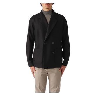 Tagliatore Heren, Jassen, Zwart, Maat: XL Wol