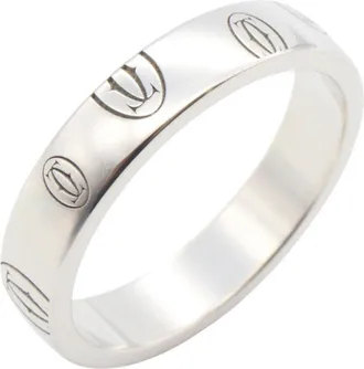 Cartier White Gold White Gold (18K) Band Ring (Pre-Owned)