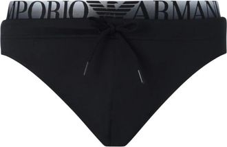 Emporio Armani Zwemshorts - Heren - Strandmode - Zwart - XL - Leer - Badmode