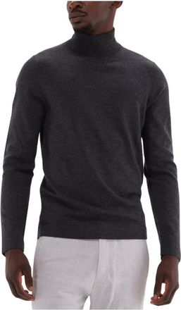 Drykorn Truien & Vesten, Heren, Grijs, S, Wol, Gebreide coltrui Joey