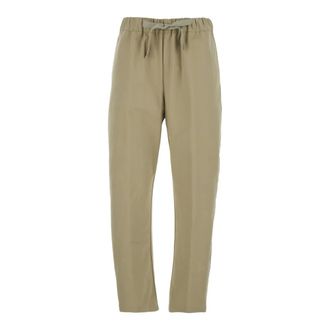 Semicouture Dames, Broeken, Beige, Maat: XL Katoen