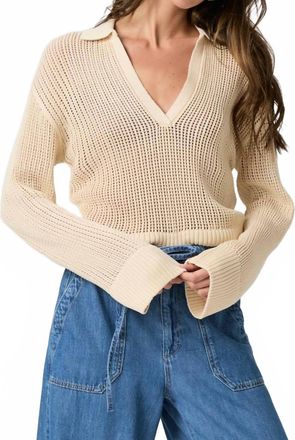 Paige Riva Sweater In Neutral Ecru